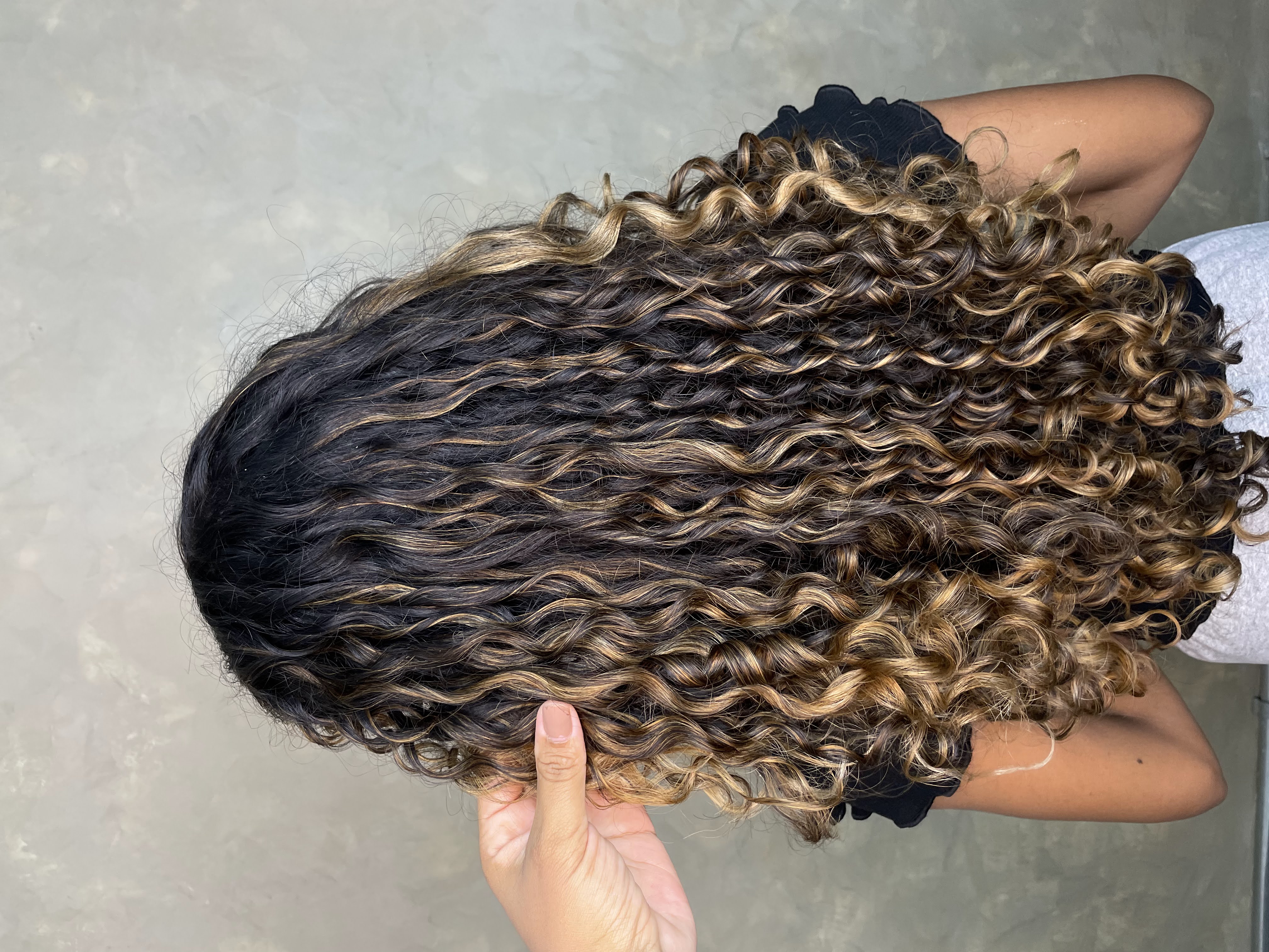 Cabelo com mechas